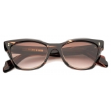 Cutler & Gross - 9288 Cat Eye Sunglasses - Striped Brown Havana - Luxury - Cutler & Gross Eyewear