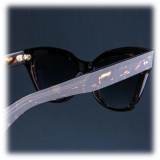 Cutler & Gross - 9288 Cat Eye Sunglasses - Black on Havana - Luxury - Cutler & Gross Eyewear