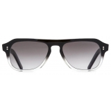 Cutler & Gross - 0822V2 Kingsman Aviator Sunglasses - Black To Clear Fade - Luxury - Cutler & Gross Eyewear