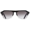Cutler & Gross - 0822V2 Kingsman Aviator Sunglasses - Black To Clear Fade - Luxury - Cutler & Gross Eyewear