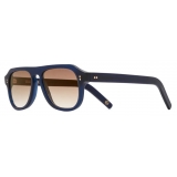 Cutler & Gross - 0822V2 Kingsman Aviator Sunglasses - Matt Classic Navy Blue - Luxury - Cutler & Gross Eyewear