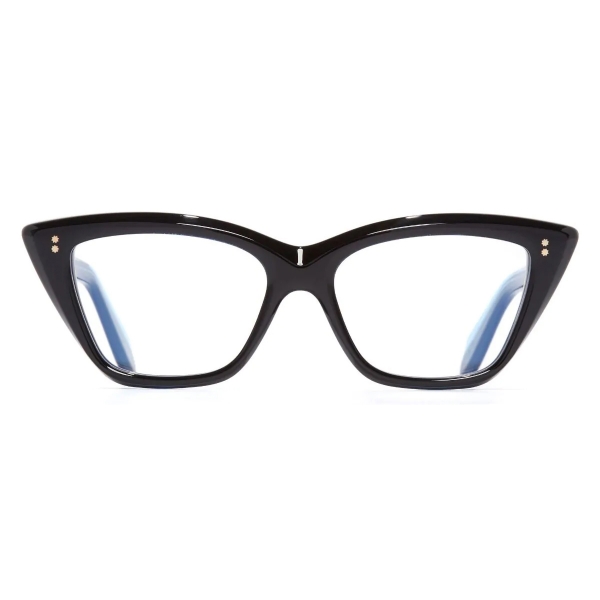 Cutler & Gross - 9241 Cat Eye Optical Glasses - Blue on Black - Luxury - Cutler & Gross Eyewear