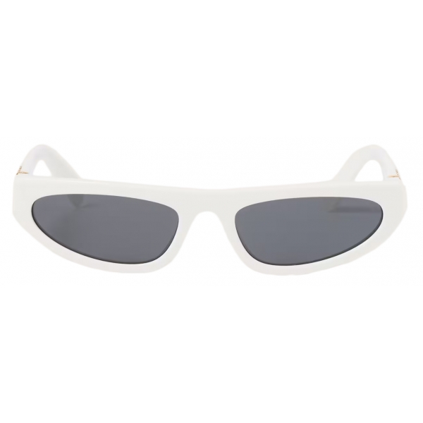 Miu Miu - Miu Miu Glimpse Sunglasses - Cat Eye - Chalk White Slate Gray - Sunglasses - Miu Miu Eyewear