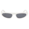 Miu Miu - Occhiali Miu Miu Glimpse - Cat Eye - Talco Ardesia - Occhiali da Sole - Miu Miu Eyewear