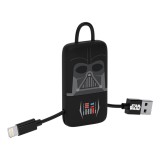 Tribe - Darth Vader - Star Wars - Lightning USB Cable - Keychain - Data and Charging for Apple, iPhone - MFi Certified - 22 cm