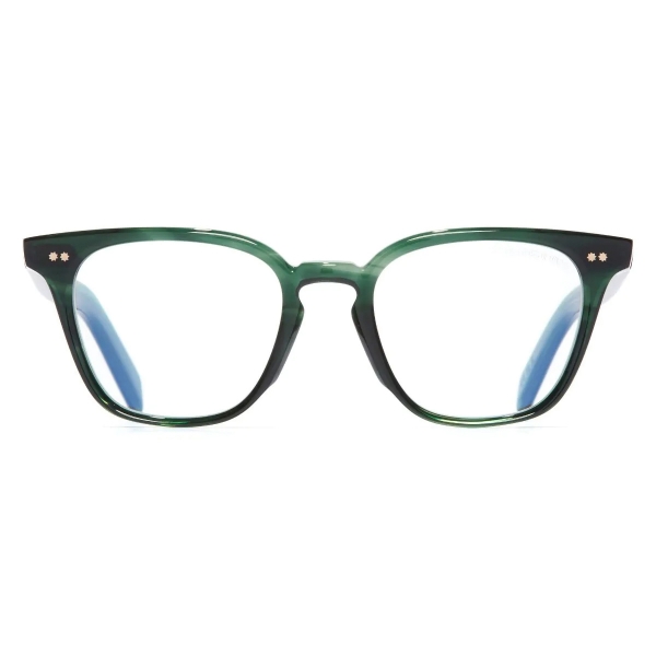 Cutler & Gross - GR05 Cat Eye Optical Glasses - Striped Dark Green - Luxury - Cutler & Gross Eyewear