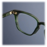 Cutler & Gross - GR05 Cat Eye Optical Glasses - Striped Dark Green - Luxury - Cutler & Gross Eyewear