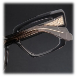 Cutler & Gross - 1401 Cat Eye Optical Glasses - Black on Horn - Luxury - Cutler & Gross Eyewear