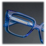 Cutler & Gross - 1401 Cat Eye Optical Glasses - Blue Crystal - Luxury - Cutler & Gross Eyewear