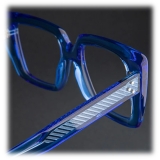 Cutler & Gross - 1401 Cat Eye Optical Glasses - Blue Crystal - Luxury - Cutler & Gross Eyewear