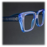 Cutler & Gross - 1401 Cat Eye Optical Glasses - Blue Crystal - Luxury - Cutler & Gross Eyewear