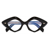 Cutler & Gross - 9126 Cat-Eye Optical Glasses - Black on Crystal - Luxury - Cutler & Gross Eyewear