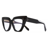 Cutler & Gross - 1407 Cat Eye Optical Glasses - Black on Crystal - Luxury - Cutler & Gross Eyewear