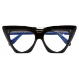 Cutler & Gross - 1407 Cat Eye Optical Glasses - Black on Crystal - Luxury - Cutler & Gross Eyewear