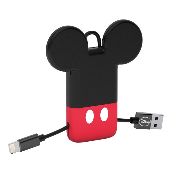 Tribe - Topolino - Disney - Cavo Lightning USB - Portachiavi - Dati e Ricarica per Apple iPhone - Certificato MFi - 22 cm