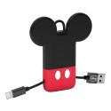 Tribe - Mickey Mouse - Disney - Lightning USB Cable - Keychain - Data and Charging for Apple, iPhone - MFi Certified - 22 cm