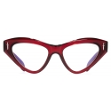 Cutler & Gross - The Great Frog Mini Cat Eye Optical Glasses - Bordeaux - Luxury - Cutler & Gross Eyewear