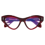 Cutler & Gross - The Great Frog Mini Cat Eye Optical Glasses - Bordeaux - Luxury - Cutler & Gross Eyewear