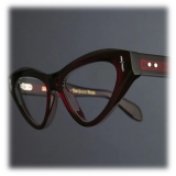 Cutler & Gross - The Great Frog Mini Cat Eye Optical Glasses - Bordeaux - Luxury - Cutler & Gross Eyewear