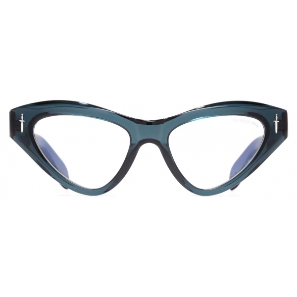 Cutler & Gross - The Great Frog Mini Cat Eye Optical Glasses - Deep Teal - Luxury - Cutler & Gross Eyewear