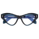 Cutler & Gross - The Great Frog Mini Cat Eye Optical Glasses - Deep Teal - Luxury - Cutler & Gross Eyewear