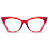 Cutler & Gross - 9288 Cat Eye Optical Glasses - Lipstick Red - Luxury - Cutler & Gross Eyewear