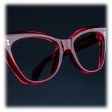 Cutler & Gross - 9288 Cat Eye Optical Glasses - Lipstick Red - Luxury - Cutler & Gross Eyewear