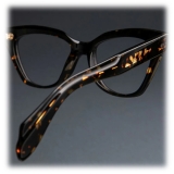 Cutler & Gross - 9288 Cat Eye Optical Glasses - Black on Havana - Luxury - Cutler & Gross Eyewear