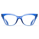 Cutler & Gross - 9288 Cat Eye Optical Glasses - Prussian Blue - Luxury - Cutler & Gross Eyewear