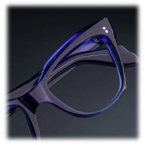 Cutler & Gross - 9288 Cat Eye Optical Glasses - Prussian Blue - Luxury - Cutler & Gross Eyewear
