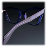 Cutler & Gross - 9288 Cat Eye Optical Glasses - Prussian Blue - Luxury - Cutler & Gross Eyewear