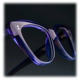 Cutler & Gross - 9288 Cat Eye Optical Glasses - Prussian Blue - Luxury - Cutler & Gross Eyewear