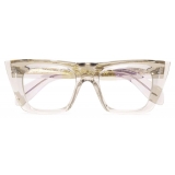 Cutler & Gross - The Great Frog Love and Death Cat Eye Optical Glasses - Sand Crystal - Luxury - Cutler & Gross Eyewear