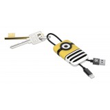 Tribe - Jail Time - Minions - Lightning USB Cable - Keychain - Data and Charging for Apple, iPhone - MFi Certified - 22 cm