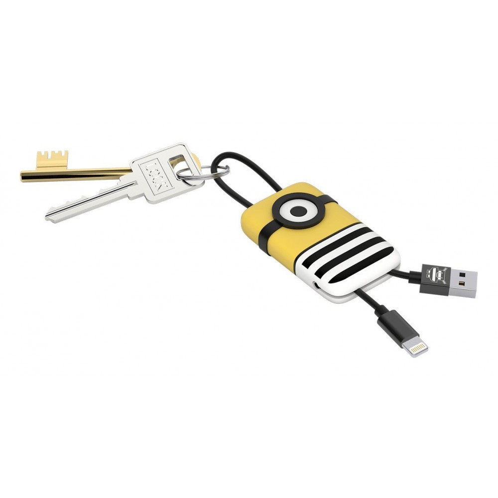 Tribe Jail Time Minions Lightning Usb Cable Keychain Data And Charging For Apple