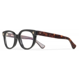 Cutler & Gross - 9298 Cat Eye Optical Glasses - Black on Dark Turtle - Luxury - Cutler & Gross Eyewear