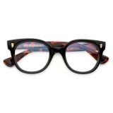 Cutler & Gross - 9298 Cat Eye Optical Glasses - Black on Dark Turtle - Luxury - Cutler & Gross Eyewear