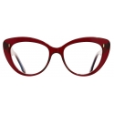 Cutler & Gross - 1350 Cat Eye Optical Glasses - Small - Bordeaux Red - Luxury - Cutler & Gross Eyewear