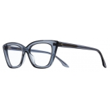 Cutler & Gross - 1241 Cat Eye Optical Glasses - Brooklyn Blue - Luxury - Cutler & Gross Eyewear