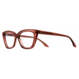 Cutler & Gross - 1241 Cat Eye Optical Glasses - Rhubarb - Luxury - Cutler & Gross Eyewear