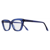 Cutler & Gross - 1241 Cat Eye Optical Glasses - Prussian Blue - Luxury - Cutler & Gross Eyewear