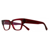 Cutler & Gross - 1379 Blue Light Filter Cat Eye Optical Glasses - Burgundy - Luxury - Cutler & Gross Eyewear