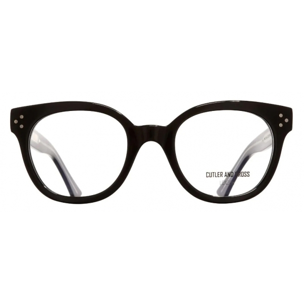 Cutler & Gross - 1298 Cat Eye Optical Glasses - Black - Luxury - Cutler & Gross Eyewear