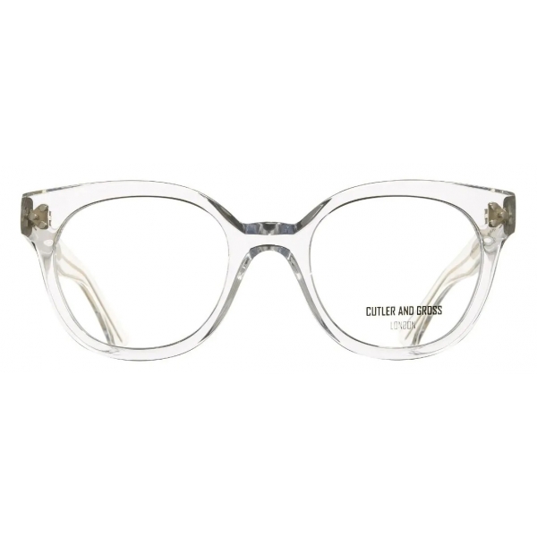 Cutler & Gross - 1298 Cat Eye Optical Glasses - Crystal - Luxury - Cutler & Gross Eyewear