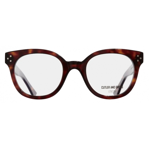 Cutler & Gross - 1298 Cat Eye Optical Glasses - Dark Turtle - Luxury - Cutler & Gross Eyewear