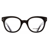 Cutler & Gross - 1298 Cat Eye Optical Glasses - Blue on Black - Luxury - Cutler & Gross Eyewear