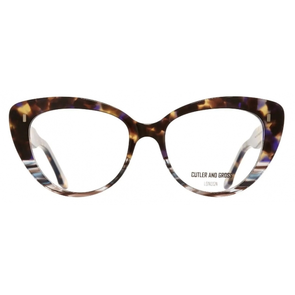 Cutler & Gross - 1350 Cat Eye Optical Glasses - Woodstock Blue - Luxury - Cutler & Gross Eyewear