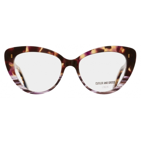 Cutler & Gross - 1350 Cat Eye Optical Glasses - Violet Aquarius - Luxury - Cutler & Gross Eyewear