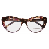 Cutler & Gross - 1350 Cat Eye Optical Glasses - Violet Aquarius - Luxury - Cutler & Gross Eyewear