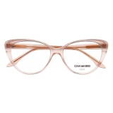 Cutler & Gross - 1370 Cat Eye Optical Glasses - Prawn Cocktail - Luxury - Cutler & Gross Eyewear